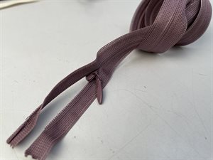 Usynlig /skjult lynlås fra YKK - 60 cm, lilac